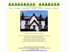 Tablet Screenshot of christmas-cottage-lytham.co.uk